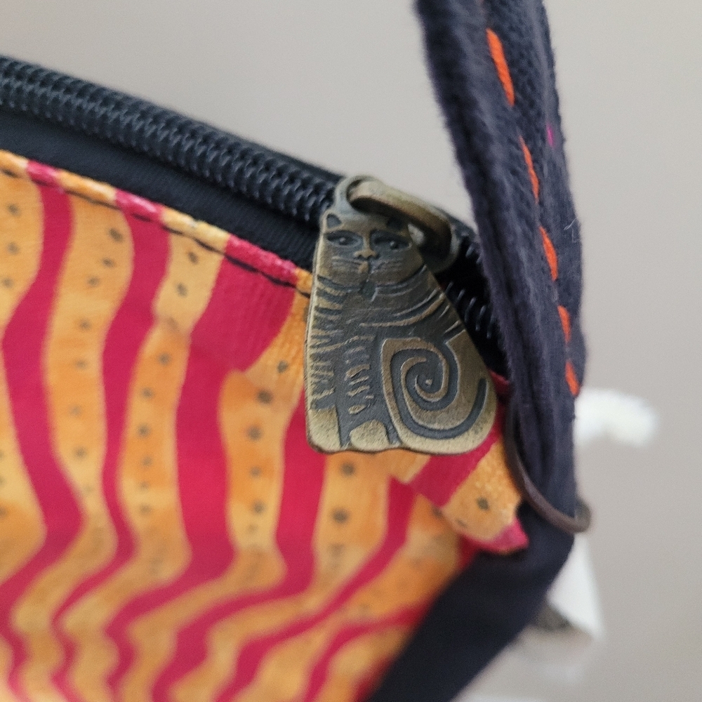 Laurel Burch Colorful Dog Print Artsy Shoulder Bag Purse NWT - Picture 8 of 11